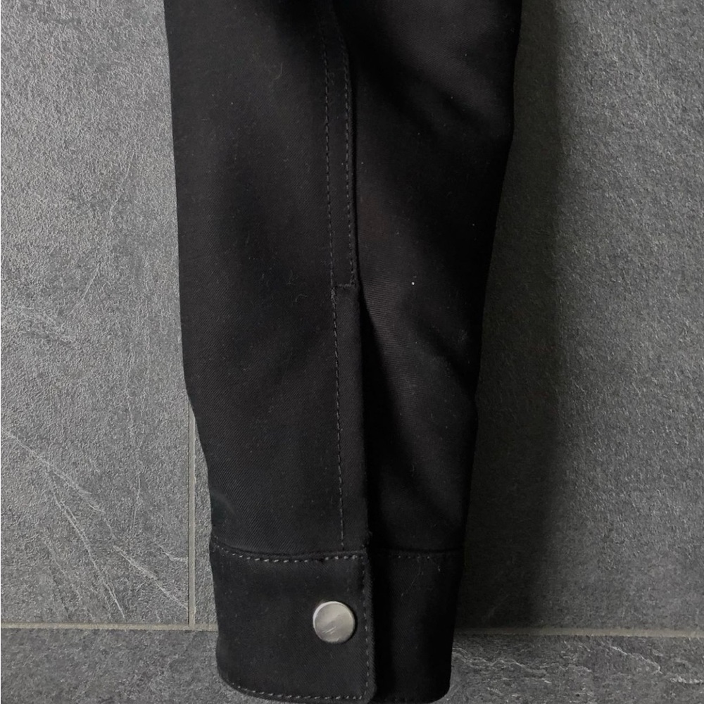 Sandro Black Shearling Jacket Size Small - image 6